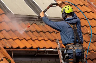 Démoussage et hydrofuge de toiture à Pollieu